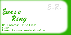 emese ring business card